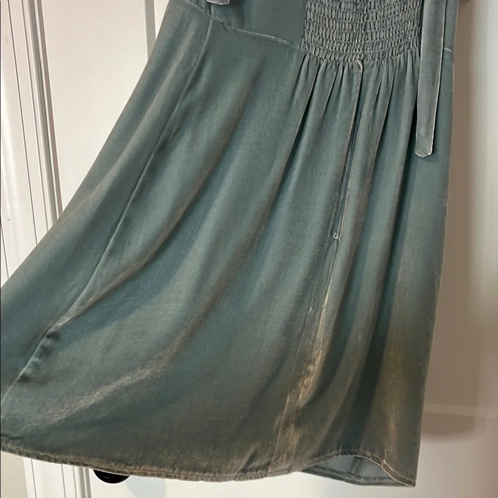 Reformation Velvet Elegant Blue Dress - Picture 7 of 7